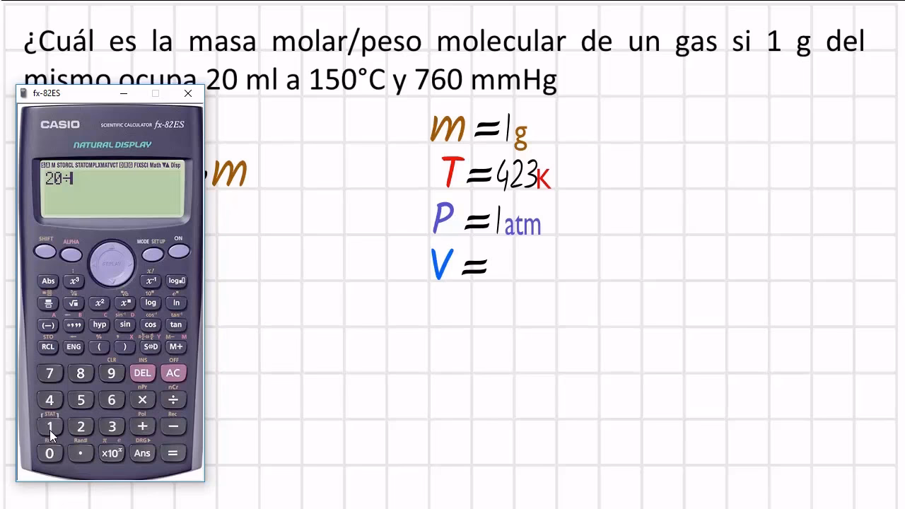 ¿Cómo encontrar moles de productos gaseosos?