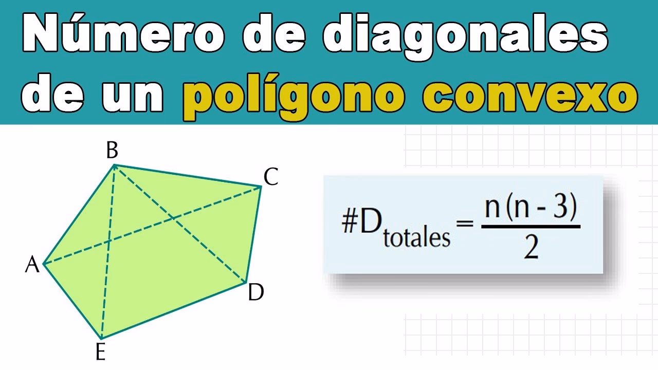 ¿Cómo calcular el número de diagonales?