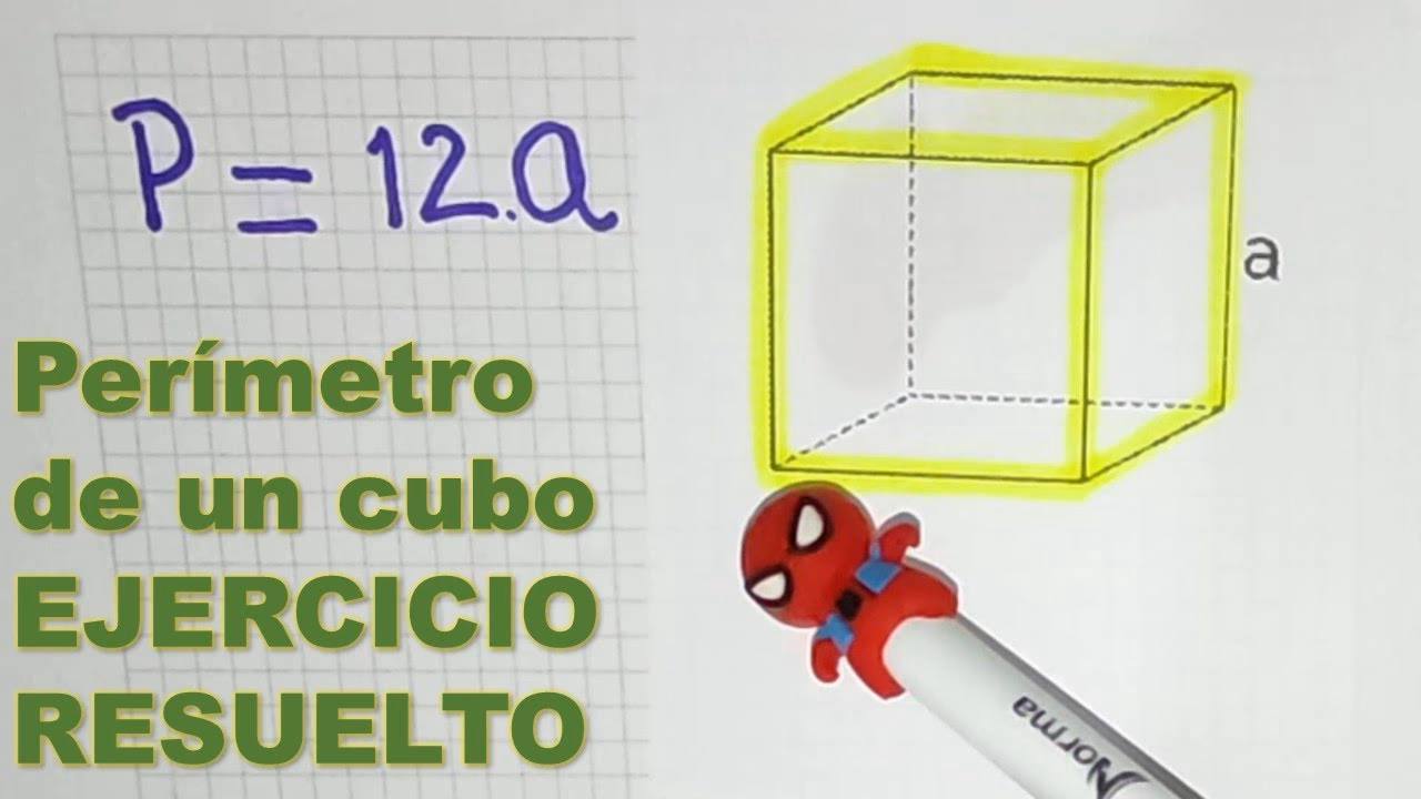 ¿Cuál es la fórmula para calcular el perímetro de un cubo?