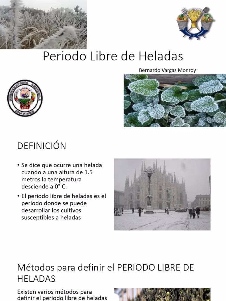 ¿Qué significa libre de heladas?