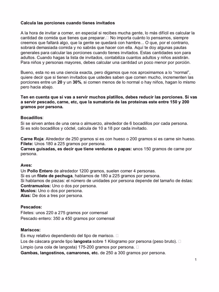 ¿Cuánto pescado debo comprar para 2 personas?