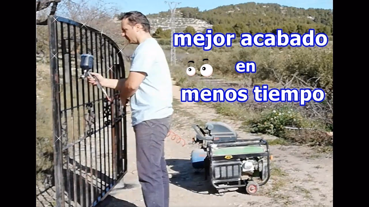 ¿Cuántas manos de pintura se le dan a una reja de hierro?