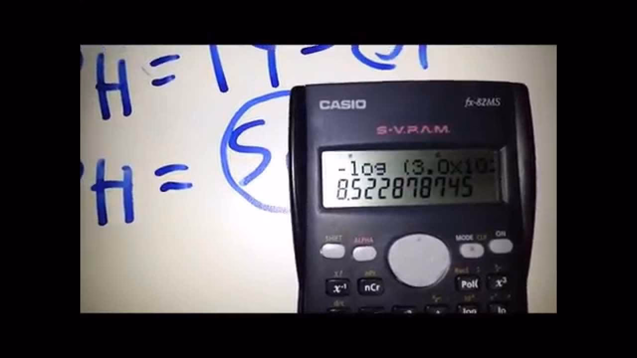 ¿Cómo se calcula el pOH?