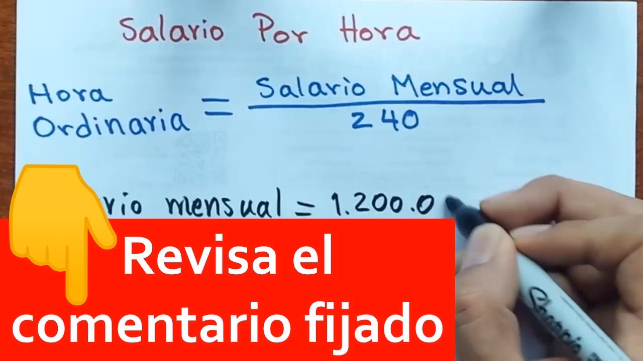 ¿Cómo sacar el precio de una hora?