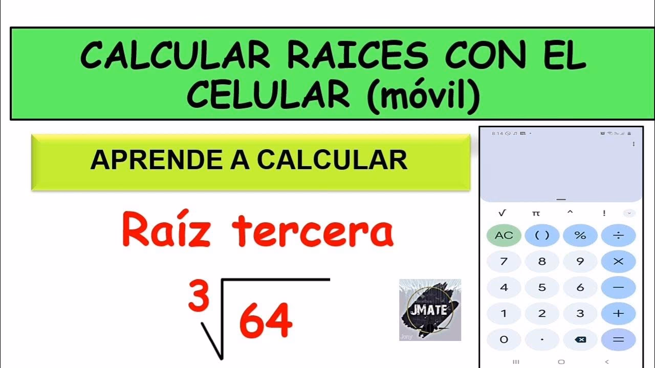 ¿Cómo sacar raíz cúbica con calculadora simple?