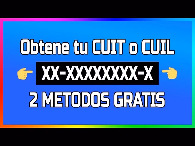 ¿Cómo se saca la CUIT?