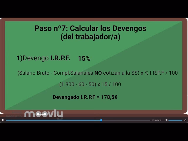 ¿Cómo se saca el valor devengado?
