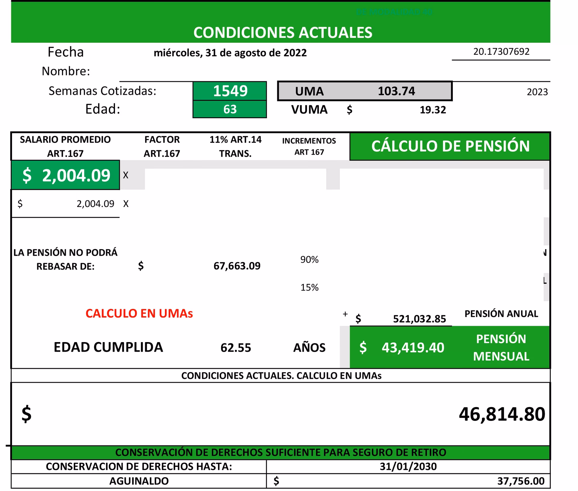 ¿Cómo se calcula el ahorro para el retiro?
