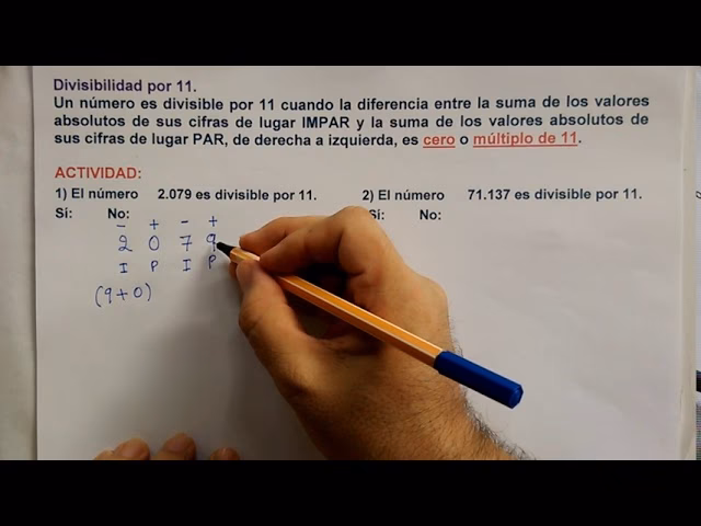 ¿Cómo saber si un número es divisible entre sí?