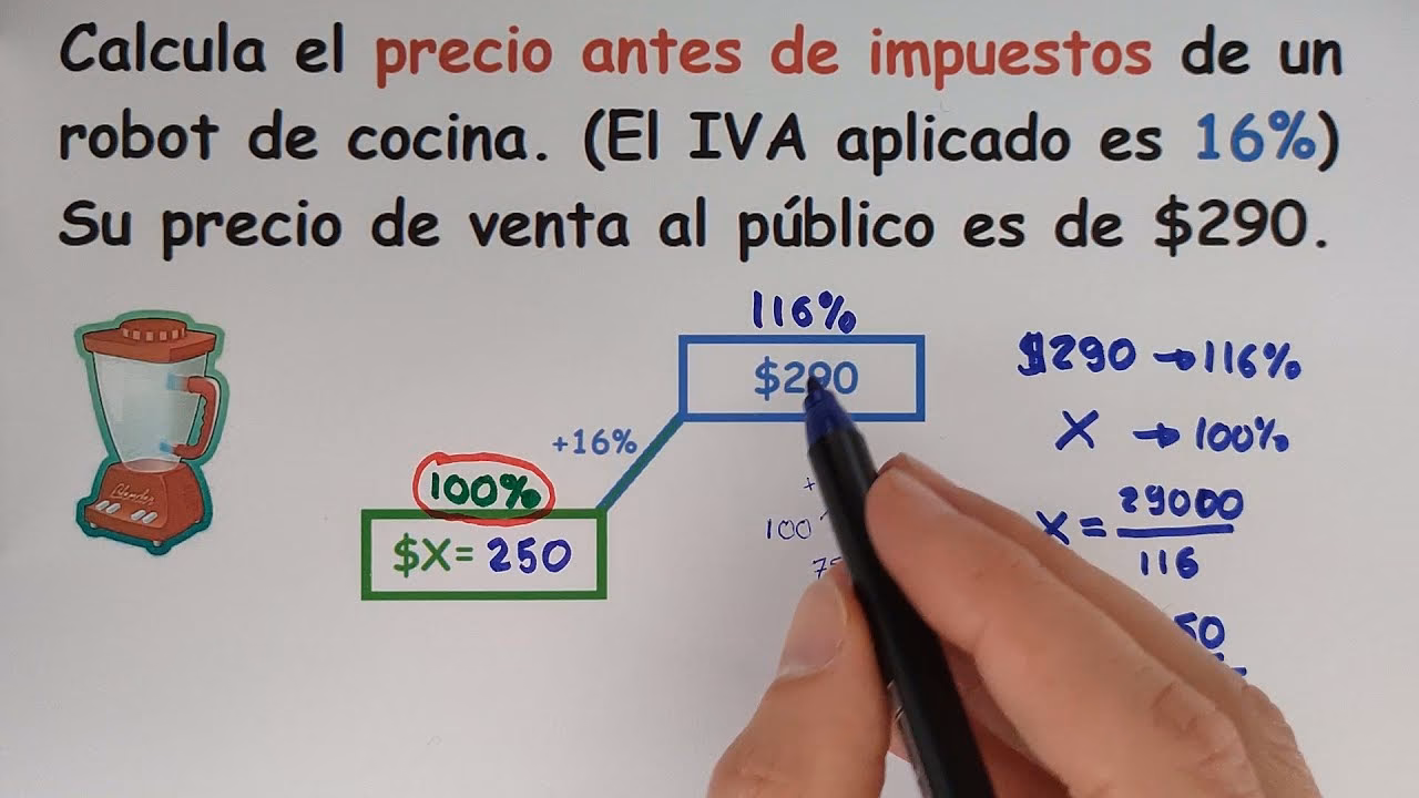 ¿Cómo calcular el valor total sin IVA?