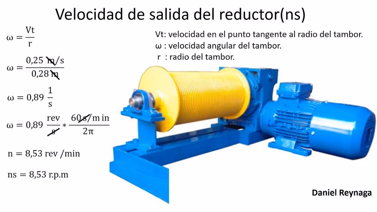 ¿Cómo se calcula un reductor?