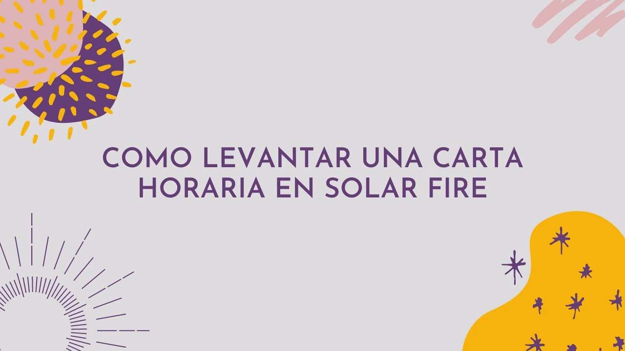¿Qué es la carta de retorno solar?