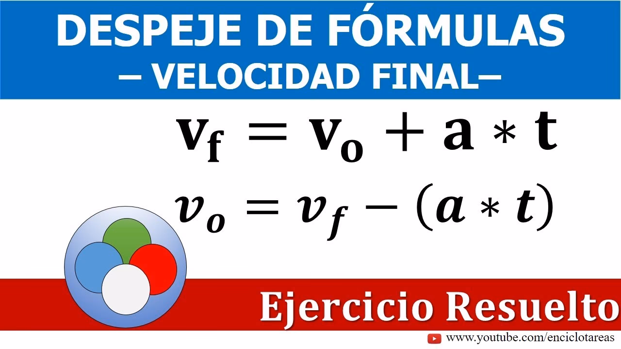¿Cómo hallar la velocidad final sin tiempo?