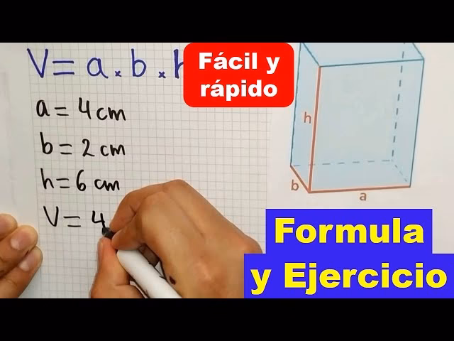 ¿Cómo se calcula el volumen de un rectángulo?