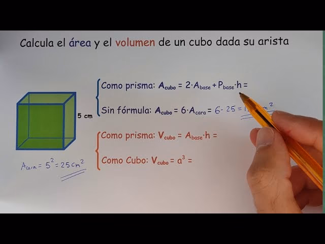 ¿Cómo sacar el volumen teniendo el área?
