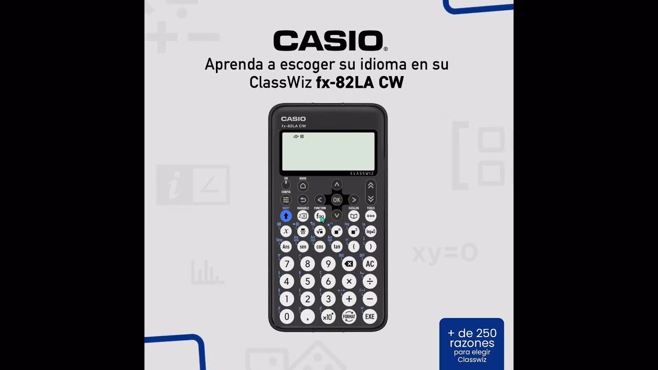 ¿Cómo poner tu calculadora Casio en español?
