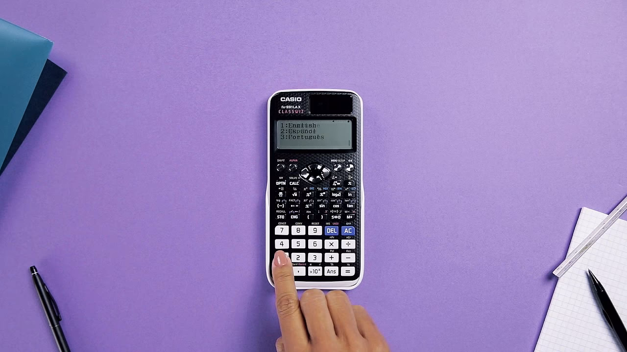 ¿Cómo se cambia de idioma la calculadora?