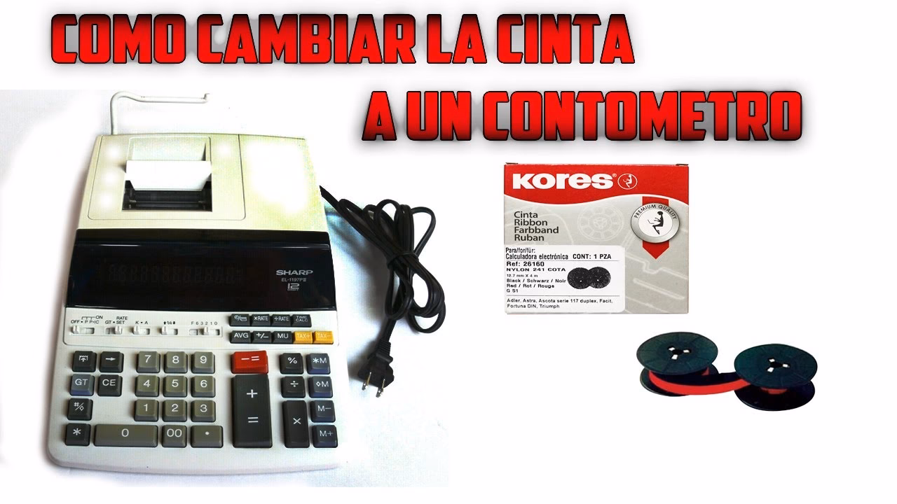 ¿Cómo se pone el rollo en una calculadora?