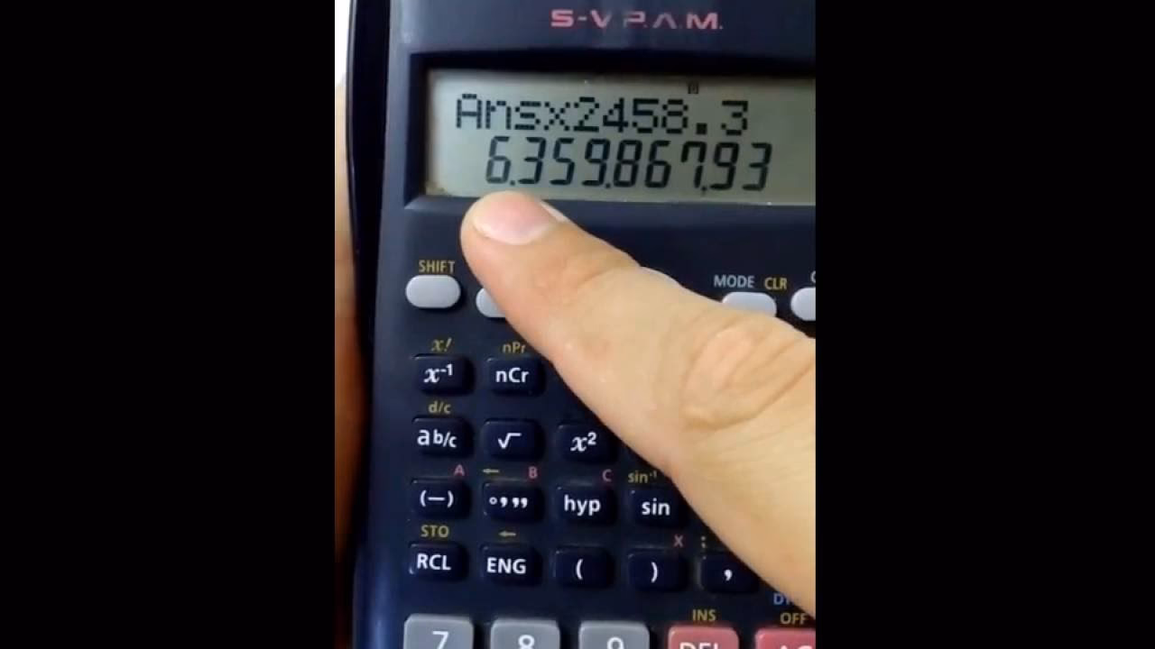 ¿Cómo se pone el punto en la calculadora?