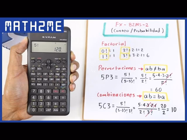 ¿Cómo calcular el número combinatorio en la calculadora?