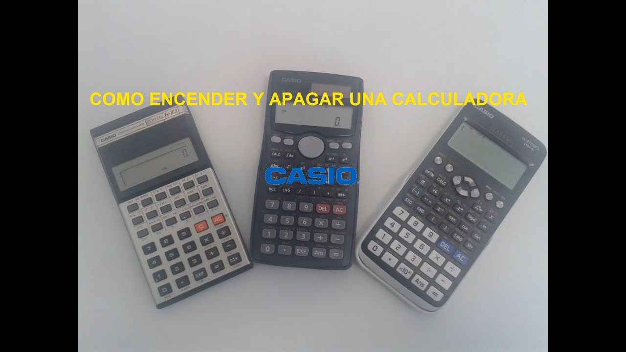 ¿Cómo puedo encender mi calculadora?