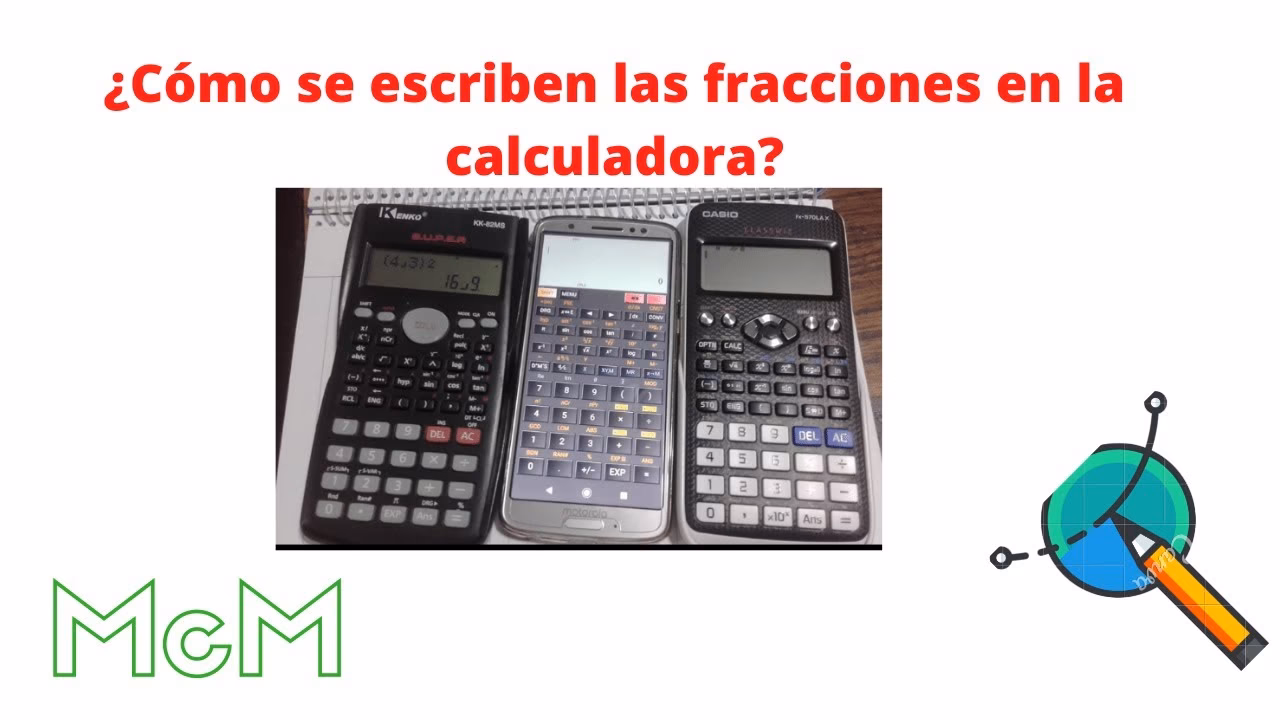 ¿Cómo poner fracciones?