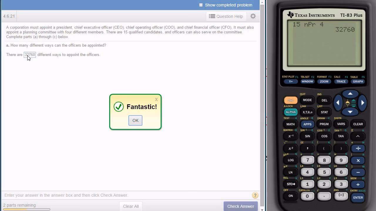 ¿Cuándo utilizar la fórmula ncr y npr?