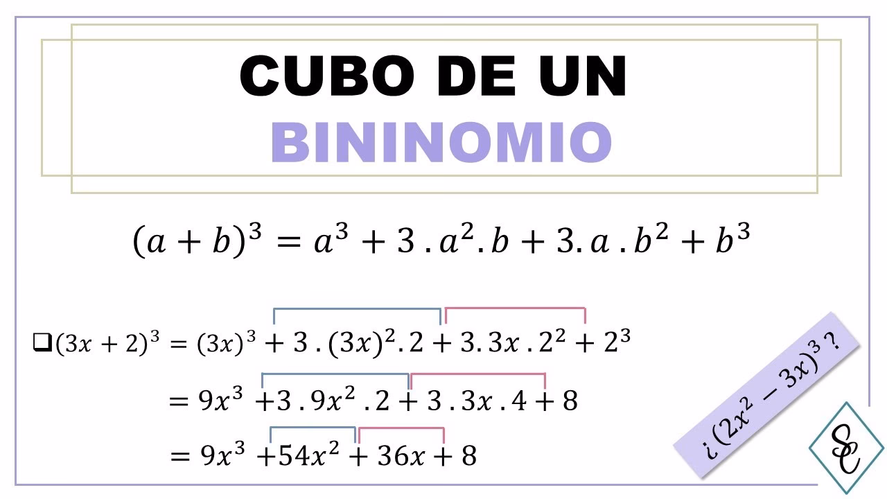 ¿Cómo calcular el binomio al cubo?