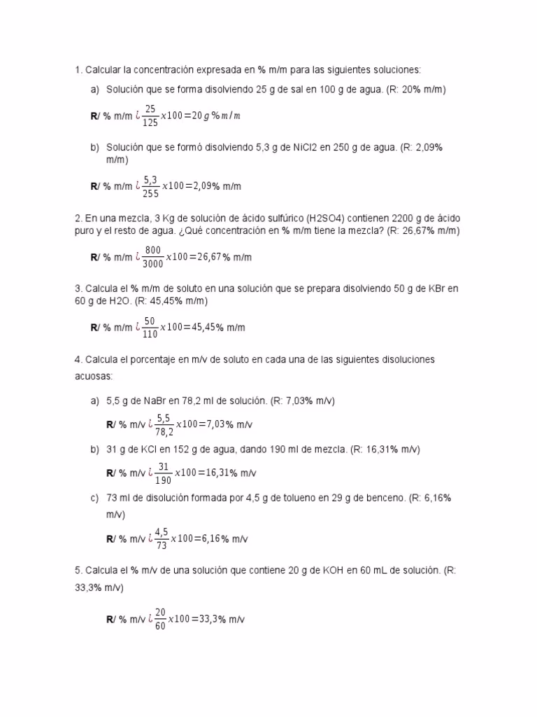 ¿Cómo se expresa la concentración molar (m)?