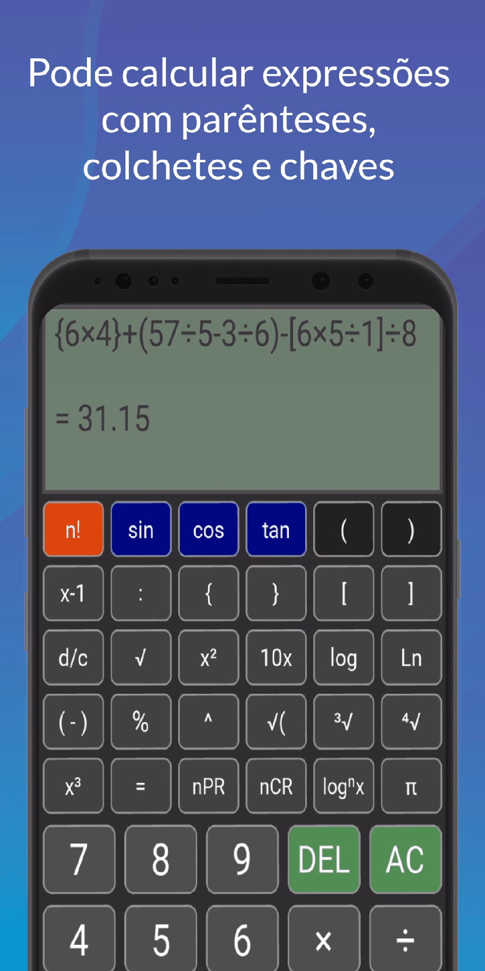 ¿Cómo poner una fracción en la calculadora de celular?
