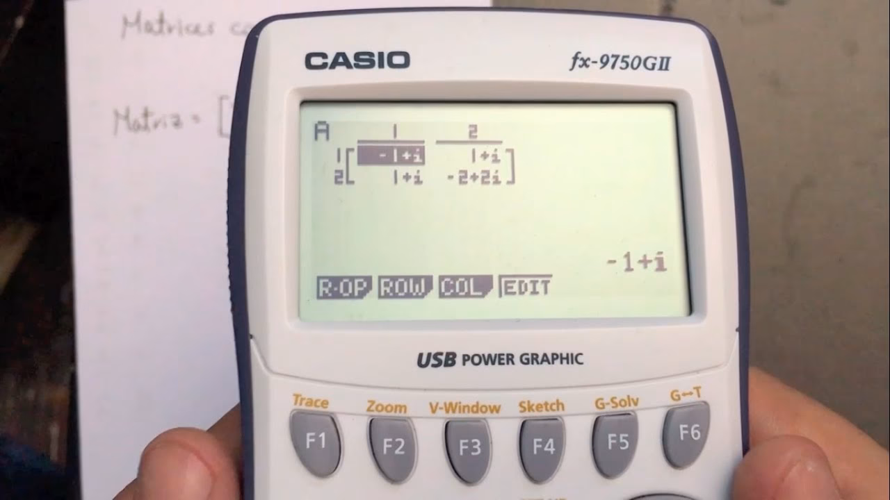 ¿Qué son las matrices complejas?