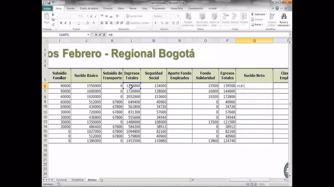 ¿Cómo se calcula el salario neto?