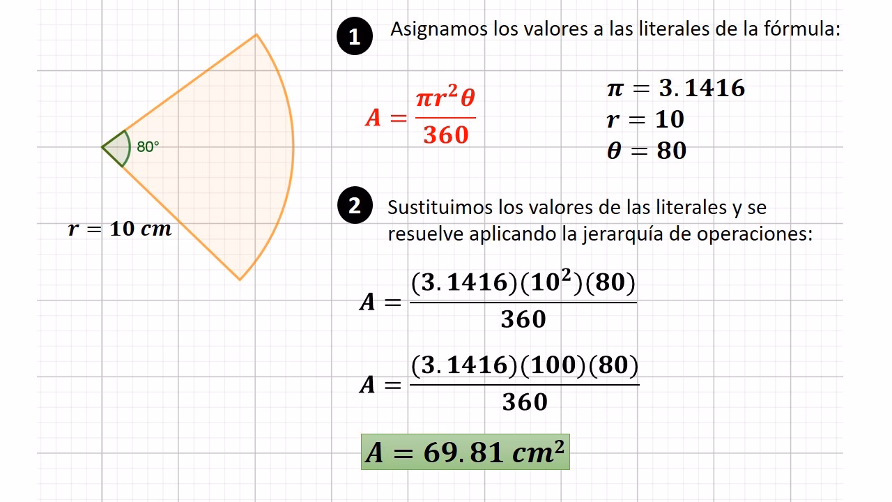 ¿Cómo calcular un sector circular?