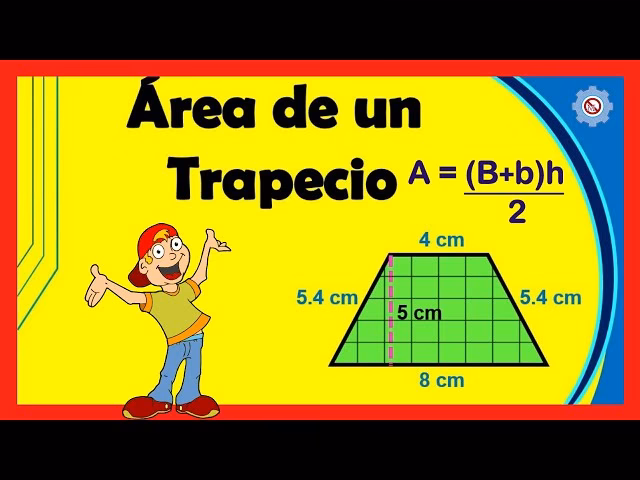 ¿Cuál es el área de un trapezoide con altura 5 m y bases 8 m y 1 m?