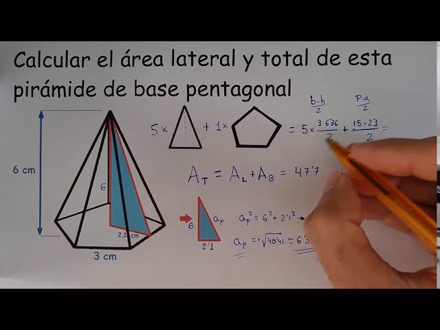 ¿Cómo sacar las aristas de una pirámide?