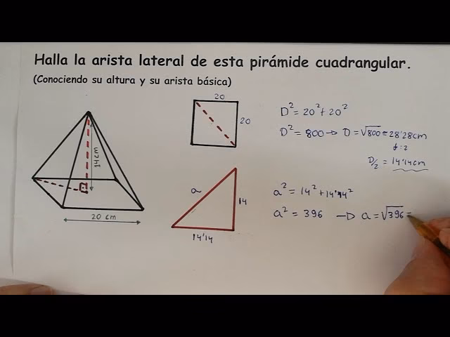 ¿Qué número de aristas tiene una pirámide pentagonal?