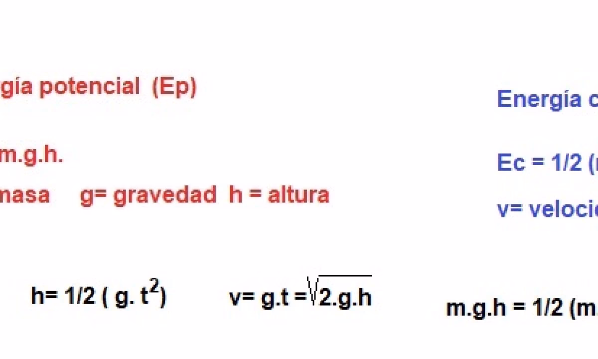 ¿Cómo sacar la velocidad si tengo masa y altura?