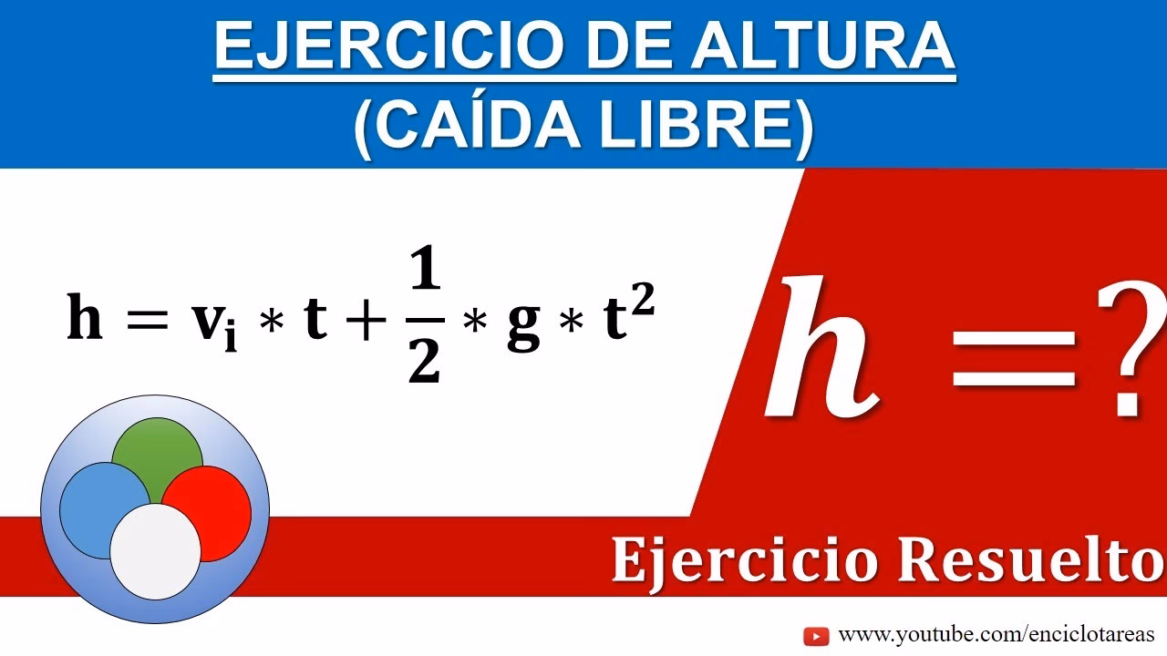 ¿Cómo calcular la velocidad si solo tengo la altura?