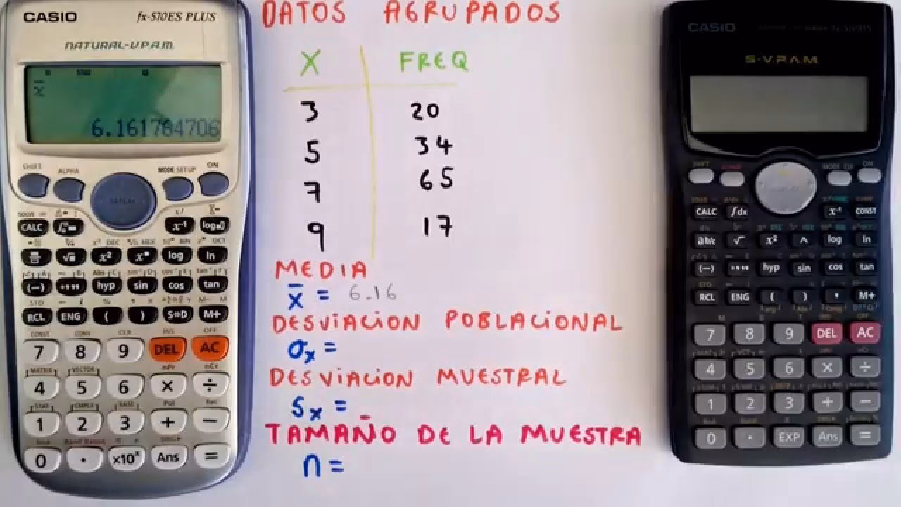 ¿Cómo poner frecuencia en la calculadora?