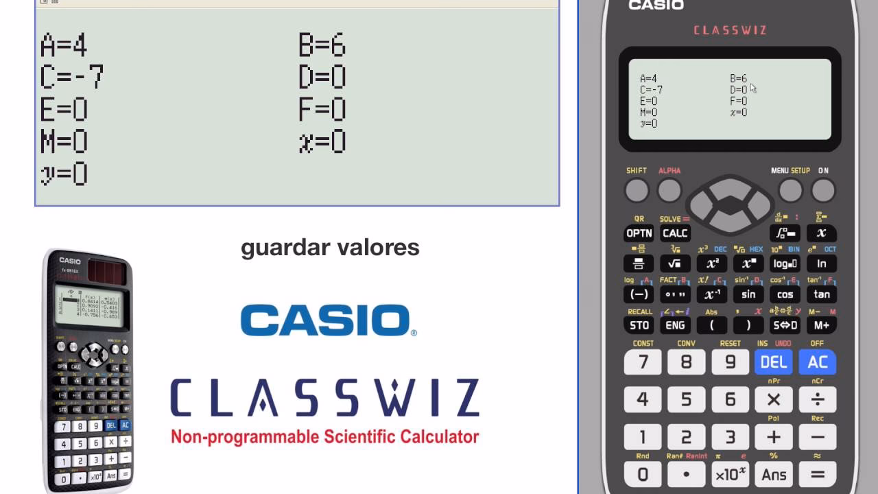 ¿Cómo guardar un número en la memoria de la calculadora?