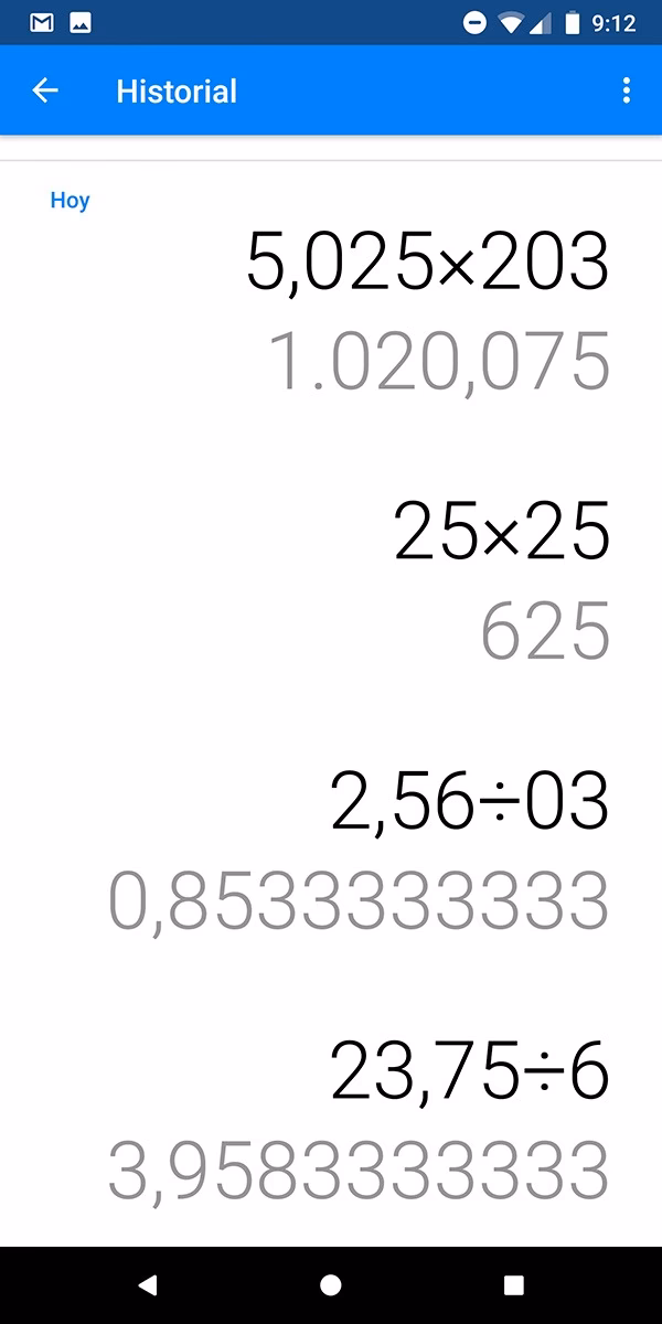 ¿Cómo buscar historial en calculadora?