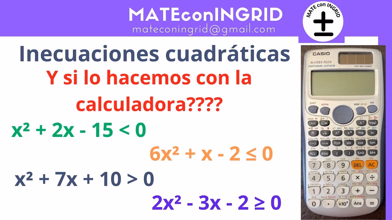 ¿Cómo se hace una inecuación cuadrática?