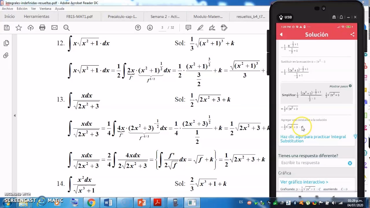 ¿Cómo hacer integración por sustitución?