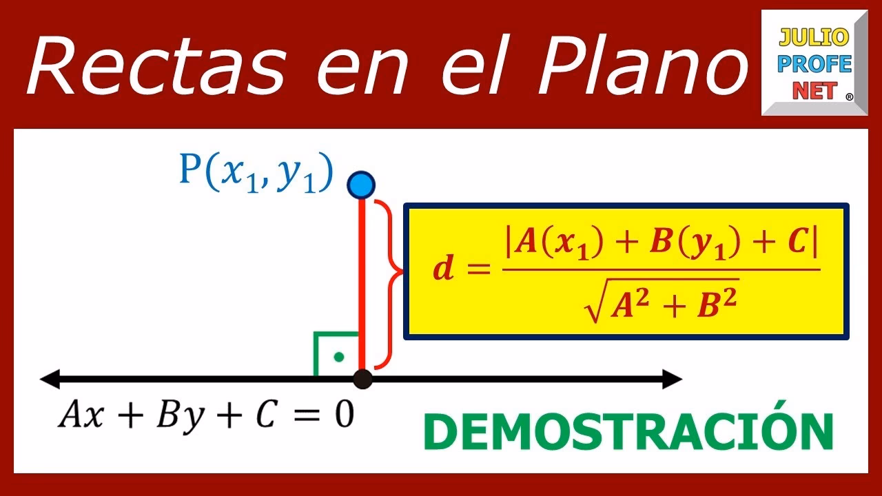 ¿Cuál es la fórmula correcta para calcular la distancia de un punto a una recta?