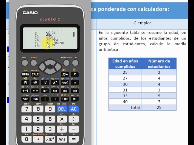 ¿Cómo se calcula una media ponderada?