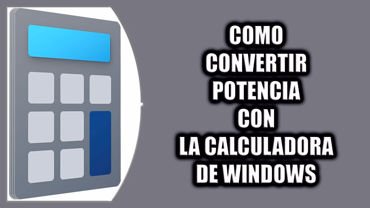 ¿Cómo poner potencia en la calculadora de Windows?