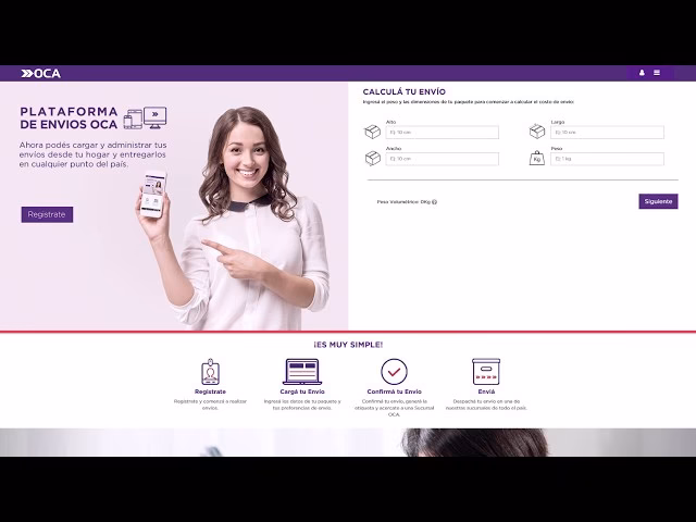 ¿Cómo preparar un paquete para enviar por OCA?