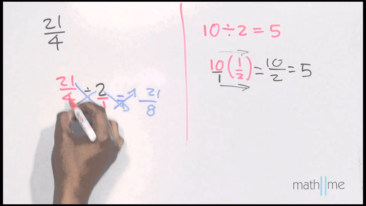 ¿Cómo dividir una fracción a la mitad?