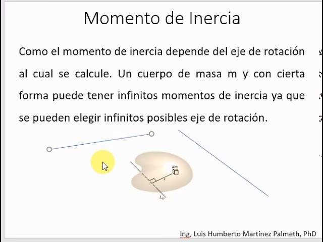 ¿Para qué se utiliza el momento de inercia?