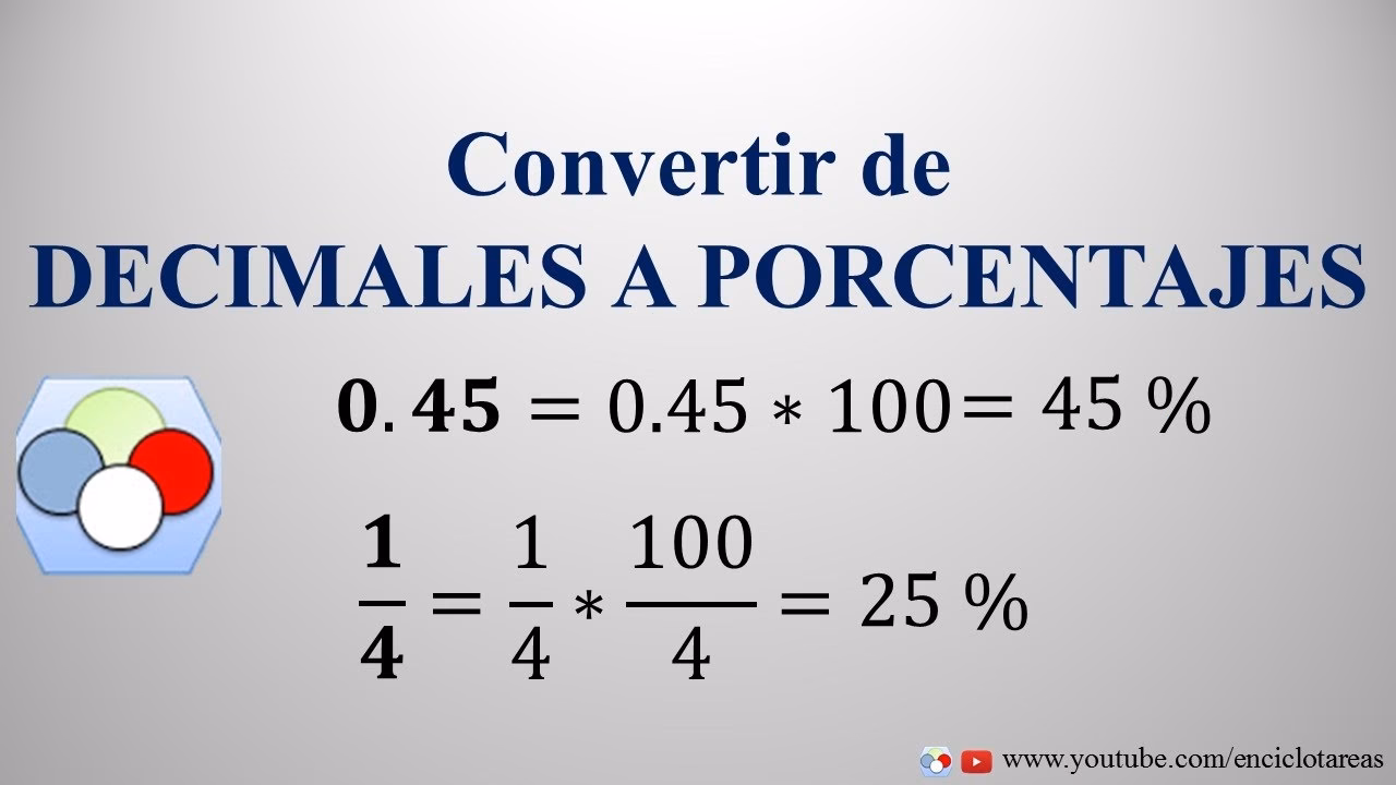 ¿Cómo puedo convertir un decimal a porcentaje en una calculadora?